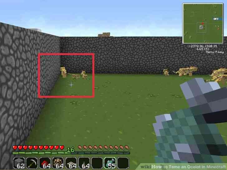 Image intitulé Apprivoiser un Ocelot dans Minecraft Étape 7